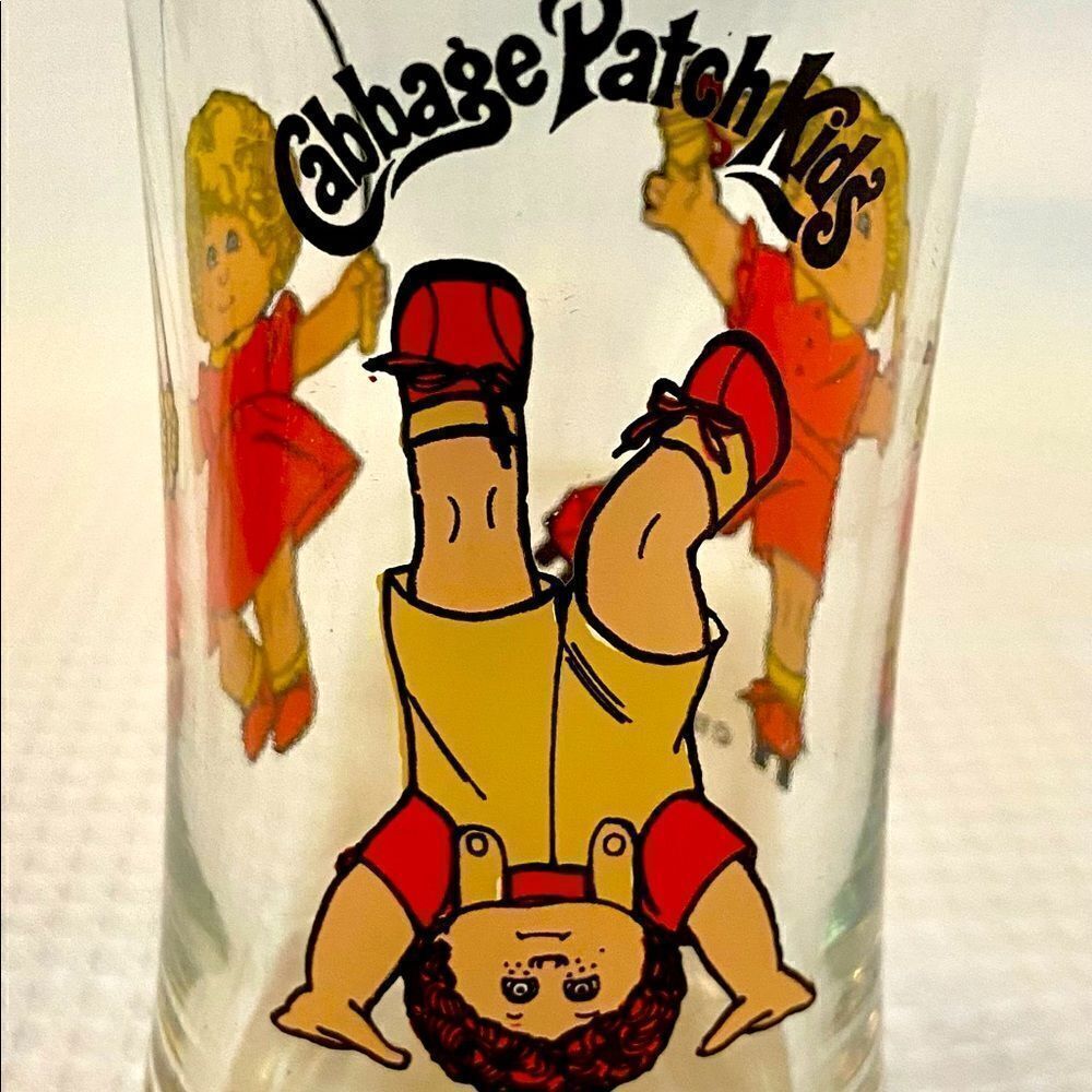 Cabbage Patch Kids Child's Juice Tumbler Drinking Glass Cup Vintage 1984